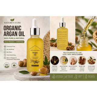 100% Pure & Organic Argan Oil