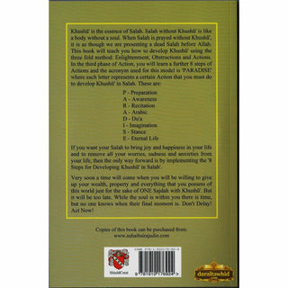 8 Steps For Developing Khushu' In Salah(Book Includes 2 Audio Cds) By Suhaib Sirajudin,ISBN: 9781910176924