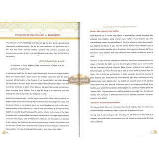 A Commentary on The 40 Hadith of Imam Nawawi By Imam Abu Zakaria Yahya Ibn Sharaf An-Nawawi R.A,ISBN: 9781916186224