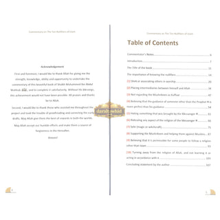 A Commentary on The Ten Nullifiers Of Islam By Shaikh Muhammad Ibn Abdul Wahhab R.A,ISBN: 9781916186248