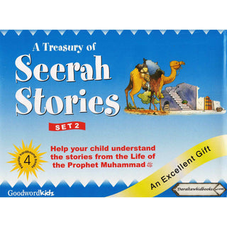 A Treasury of Seerah Stories Set 2 : 4 Hardback Book Set By Saniyasnain Khan