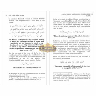A Statement Regarding Fiqh of Du'aa By Shaykh 'Abdur Razzaaq Bin 'Abdul-Muhsin Al-Badr,ISBN: 9781467575409