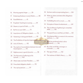 An Nawawi's 40 Hadith Arabic Text-Translation-Summarized Lesion