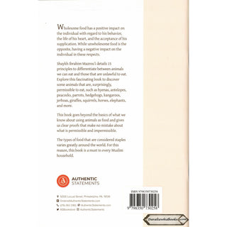 Animals As Food: The Permissible & Impermissible By Shaykh Ibrahim Al-Mazrou'i