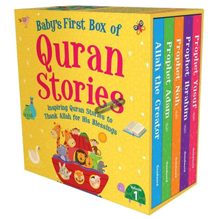 Baby's First Box of Quran Stories Volume 1 (5 Board Books Set)