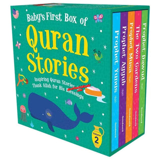 Baby's First Box of Quran Stories Volume 2 (5 Board Books Set)