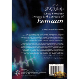 Causes Behind the Increase and Decrease of Eemaan By Shaykh 'Abdul-Razzaak al-'Abbaad