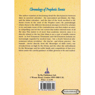 Chronology of Prophetic Events By Fazlur Rehman Shaikh