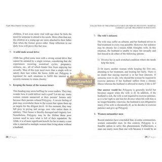 Collection Of Treatises & Fatawa on Fiqh Of Polygyny, Marital Conduct, & Fair Treatment In Polygyny