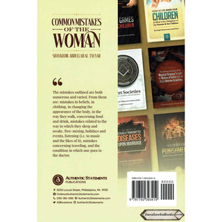 Common Mistakes Of The Woman By Shaykh Dr Abdullah Al-Tayyar