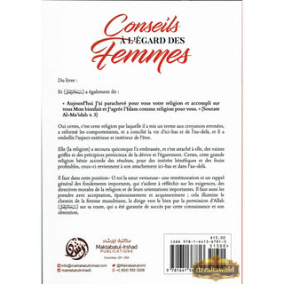 Conseils À L Égard Des Femmes (French), Advice on women