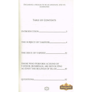 Declaring a Muslim to Be an Apostate & Its Guidelines