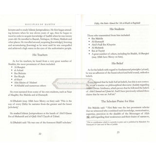 Disciples of Hadith: The Noble Guardians by Imam Al-Khatib al-Baghdadi    ISBN: 9781904336662