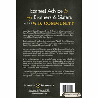 Earnest Advice to My Brothers and Sisters in the W.D Community by Rasheed Barbee