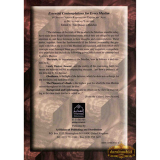 Essential Contemplations for Every Muslim By Abdur-Rahmaan ibn Yahyaa ibn Alee al-Mu'allimee