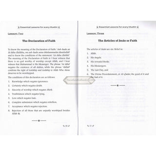 Essential Lessons For Every Muslim By Abdul Aziz bin