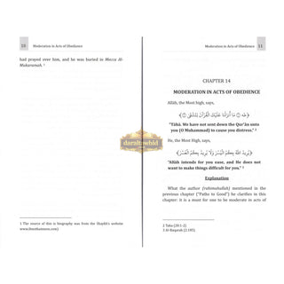 Explanation of The Chapter on Moderation in Acts of Obedience &amp; Preserving Deeds,ISBN: 9781638770992