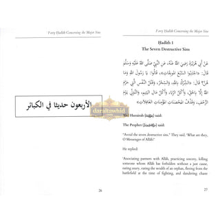 Forty Hadith Concerning The Major Sins by Hassan Somali