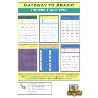 Gateway to Arabic Poster Pack Two (6 posters) By Dr. Imran Hamza Alawiye