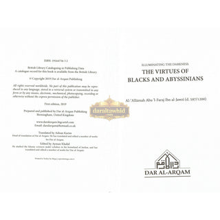 Illuminating The Darkness: The Virtues Of Blacks And Abyssinians By Al Allamah Abul-Faraj Ibn Al Jawzi