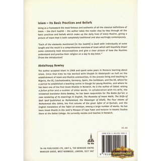 Islam Its Basic Practices and Beliefs By Abdalhaqq Bewley,ISBN: 9781842000885