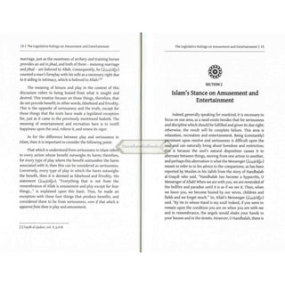 Legislative Rulings on Amusement and Entertainment by Ibrahim al Mazroui