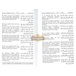 Noble Quran in Swahili Language (Arabic to Sawahili Language Translation)