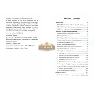 Questions From the West Answered by Salafee Scholars: Shaykh Rabee', Shaykh 'Ubayd, and Shaykh Muhammad Bazmool