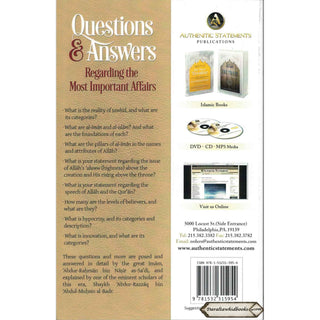 Questions & Answers Regarding the Most Important Affairs By Shaykh Abdur Rahman Bin Nasir As-Sadi