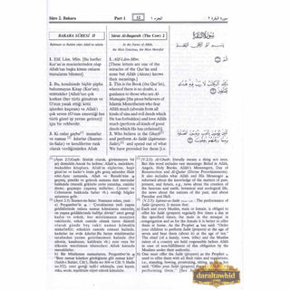 Quran in Turkish Language (The Noble Quran in Turkish Language with Tafsir)(Turkish, English and Arabic Language)