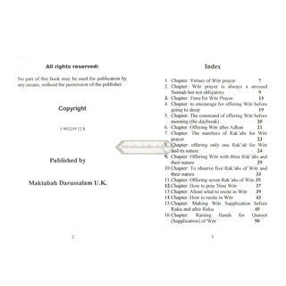 Rulings of Witr Prayer By Dr. Muhammad Shabbir Usmani