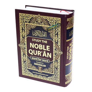 Study The Noble Quran Word-for-Word (Full Color in One Vol) By Dr. Muhsin Khan &amp; Dr. Taqi-ud-Din Al-Hilali