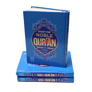 Study The Noble Quran Word-for-Word (Full Color 3 Vol. Set) By Dr. Muhsin Khan & Dr. Taqi-ud-Din Al-Hilali