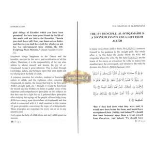 Ten Principles on Al-Istiqaamah By Shaykh Abdur Razzaaq Bin 'Abdil-Muhsin,ISBN: 9781467518864