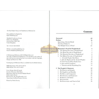 The Final Prophet: Proof of the Prophethood of Muhammad By Mohammad Elshinawy