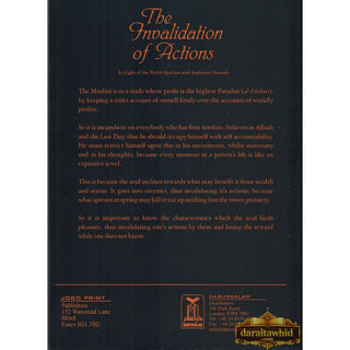 The Invalidation of Actions By Shaykh Saleem ibn Eid Al-Hilaali