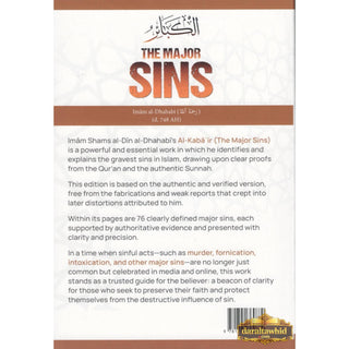 The Major Sins By Imam al-Dhahabi(d.748 AH)