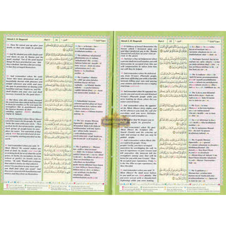 The Noble Quran: Transliteration in Roman Script with Arabic Text and English Rainbow Color