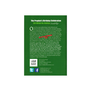 The Origins Of The Celebration Of The Prophet's Birthday By Abu Khadeejah Abdul-Wahid Alam
