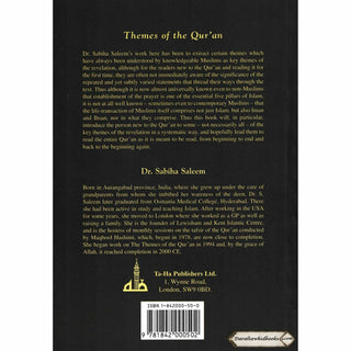 Themes of the Quran What does Quran Say to Us? By Dr. Sabiha Saleem