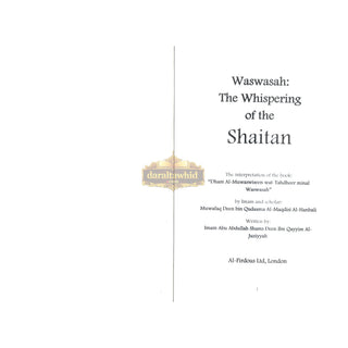 Waswasah The Whispering Of The Shaitan by Muwafaq Deen