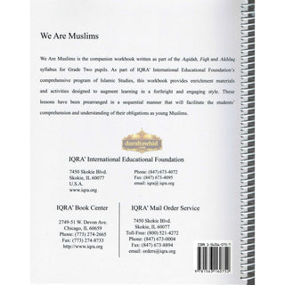 We Are Muslims Workbook Grade 2 By Abdullah Ghazi and Tasneema Khatoon Ghazi