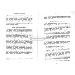 Witness Unto Mankind The Purpose And Duty Of The Muslim By Sayyid Abul A'la Maududi