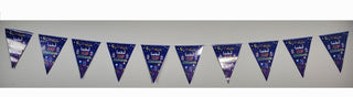 Eid Mubarak Flags (106 Inch OR 8.83 Feet length) Blue Color