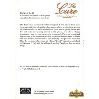 The Cure An Explanation of the Opening Chapter Soorah al Faatihah By Sheikh Muhammad ibn Saalih Al-'Uthaimeen